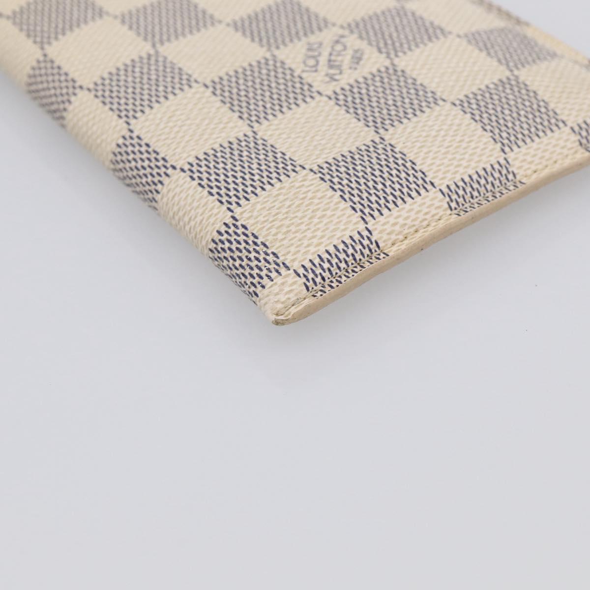 LOUIS VUITTON Azur Etui A Lunettes MM Glasses Case N60025 LV Auth yk21067A