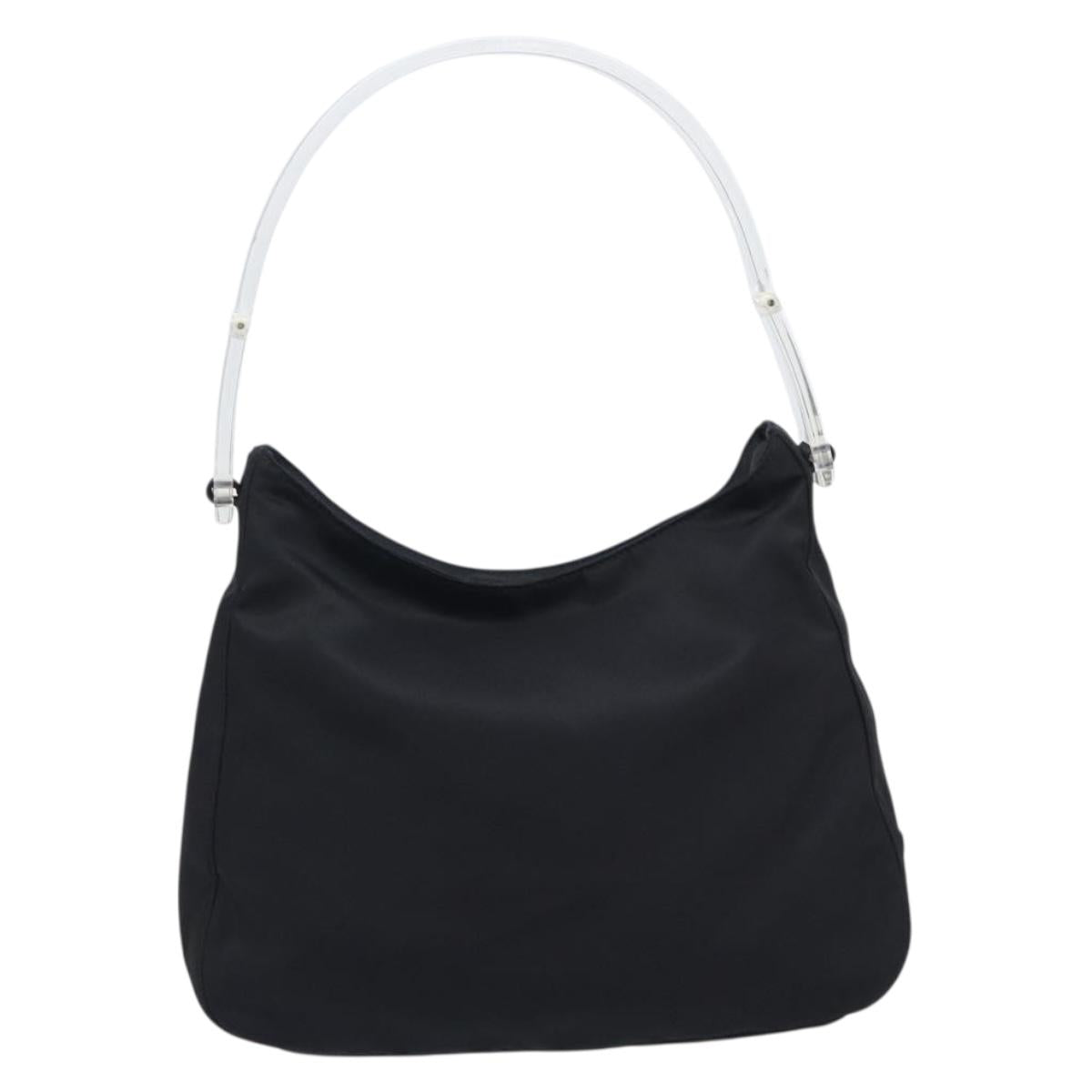 PRADA Shoulder Bag Nylon Black Auth yk21100A