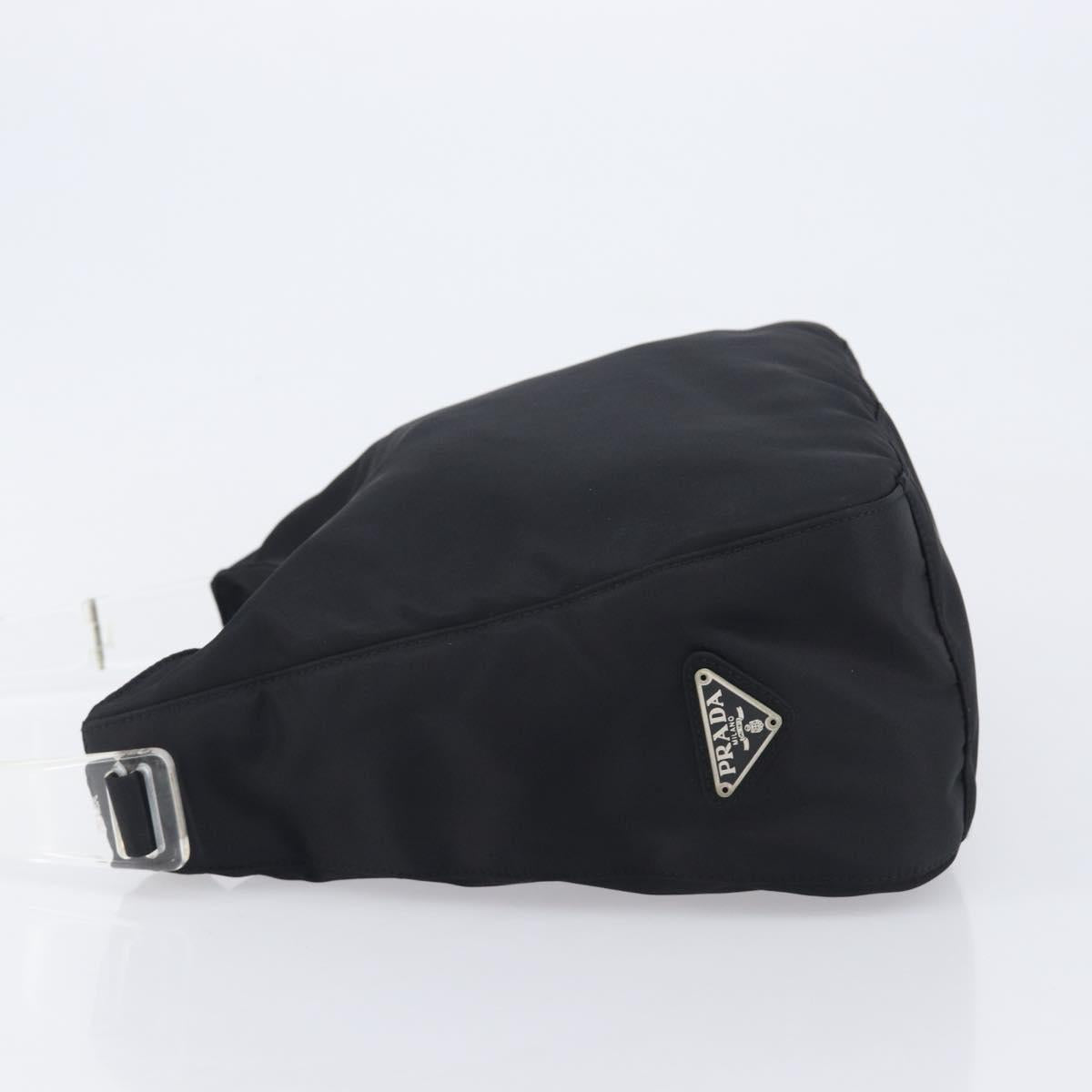 PRADA Shoulder Bag Nylon Black Auth yk21100A