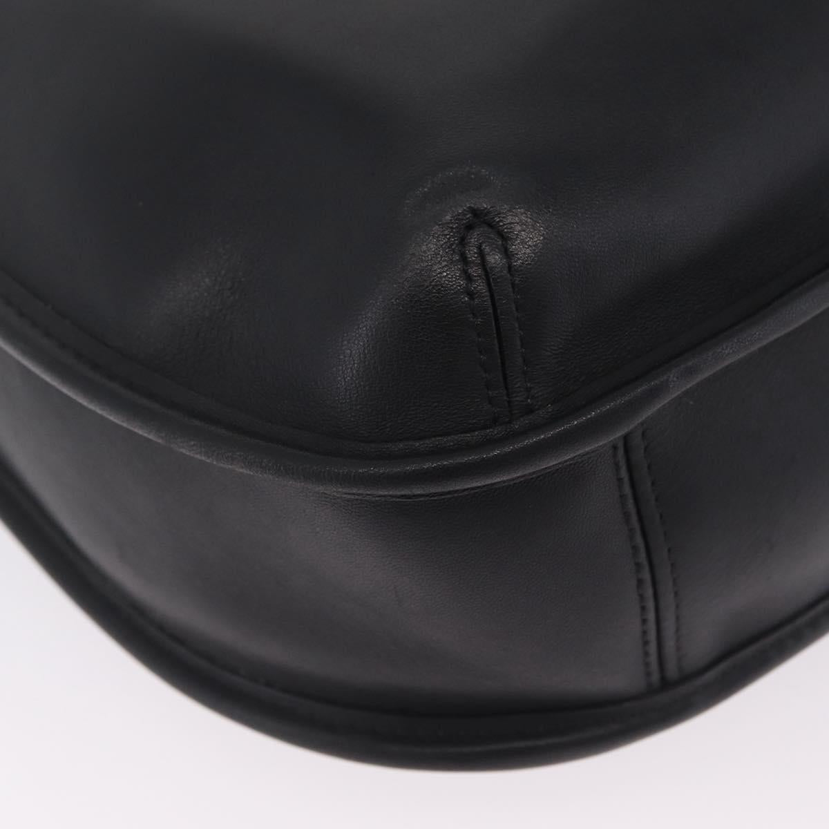 Coach Ergo Shoulder Bag Leather Black Gold Auth yk21122A