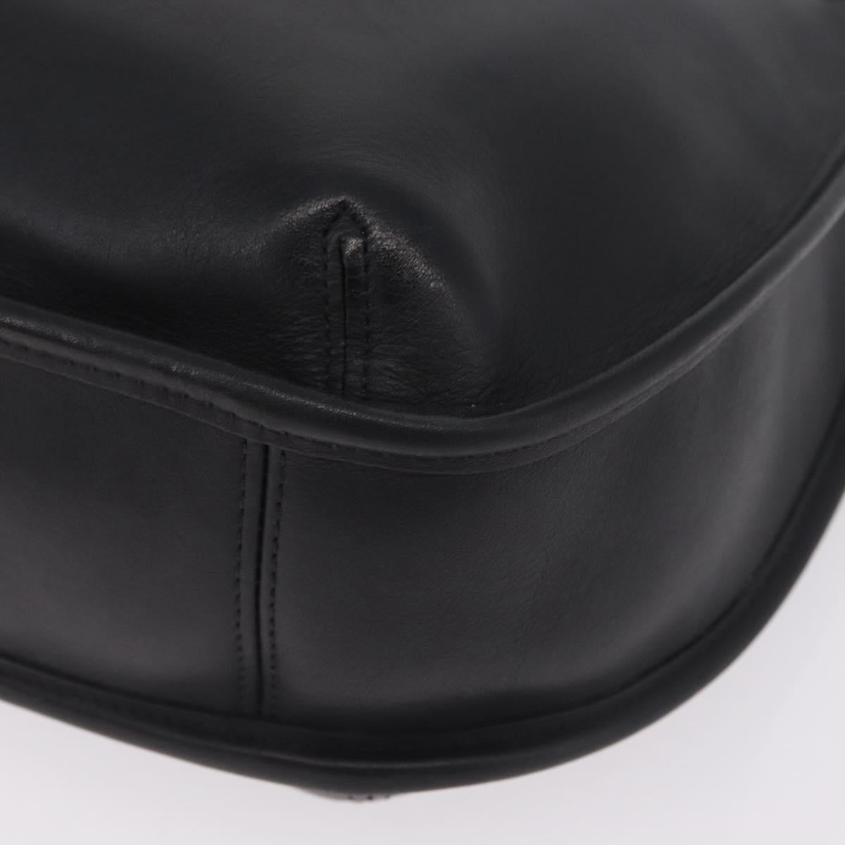 Coach Ergo Shoulder Bag Leather Black Gold Auth yk21122A