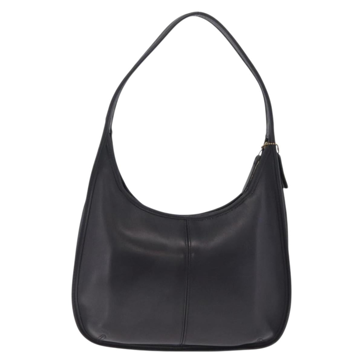 Coach Ergo Shoulder Bag Leather Black Gold Auth yk21122A