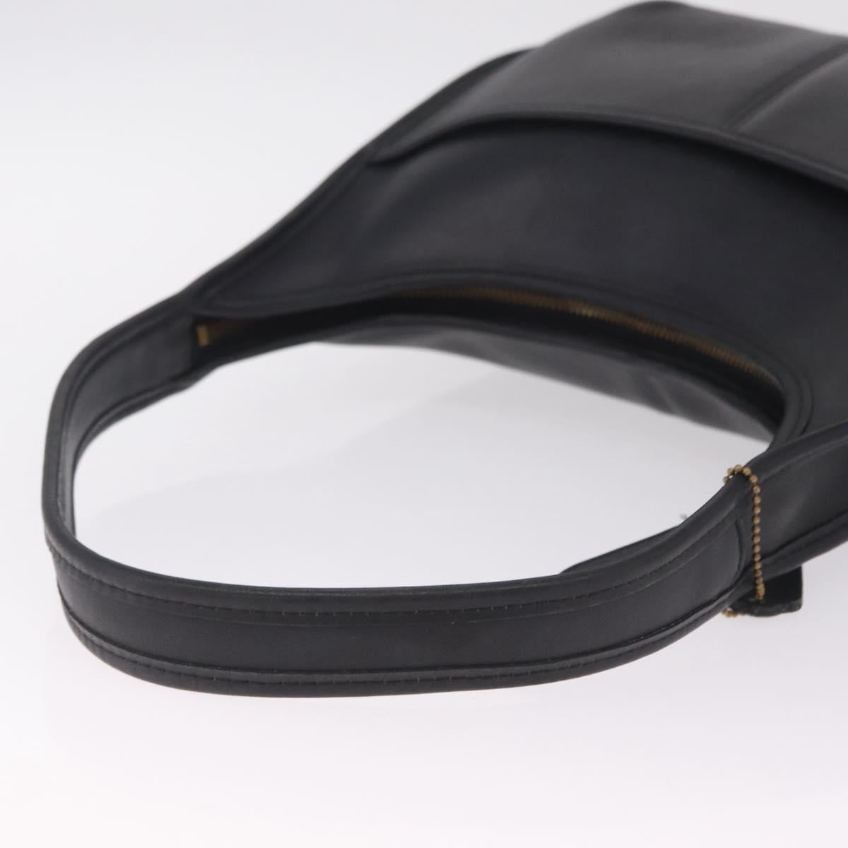 Coach Ergo Shoulder Bag Leather Black Gold Auth yk21122A