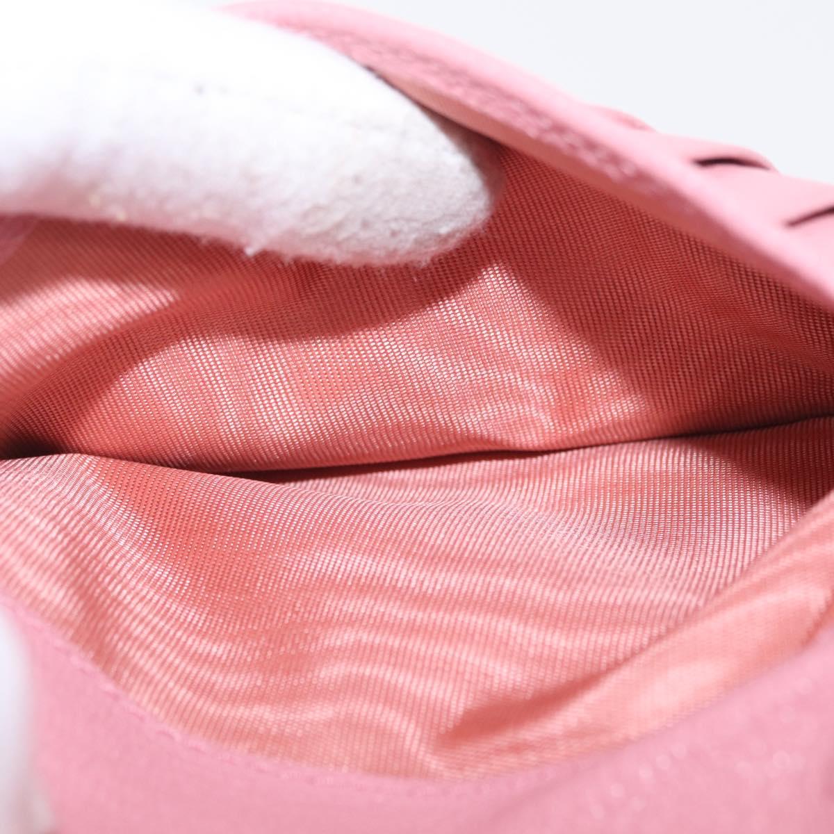 Miu Miu Wallet Leather Pink Gold Auth yk21144M