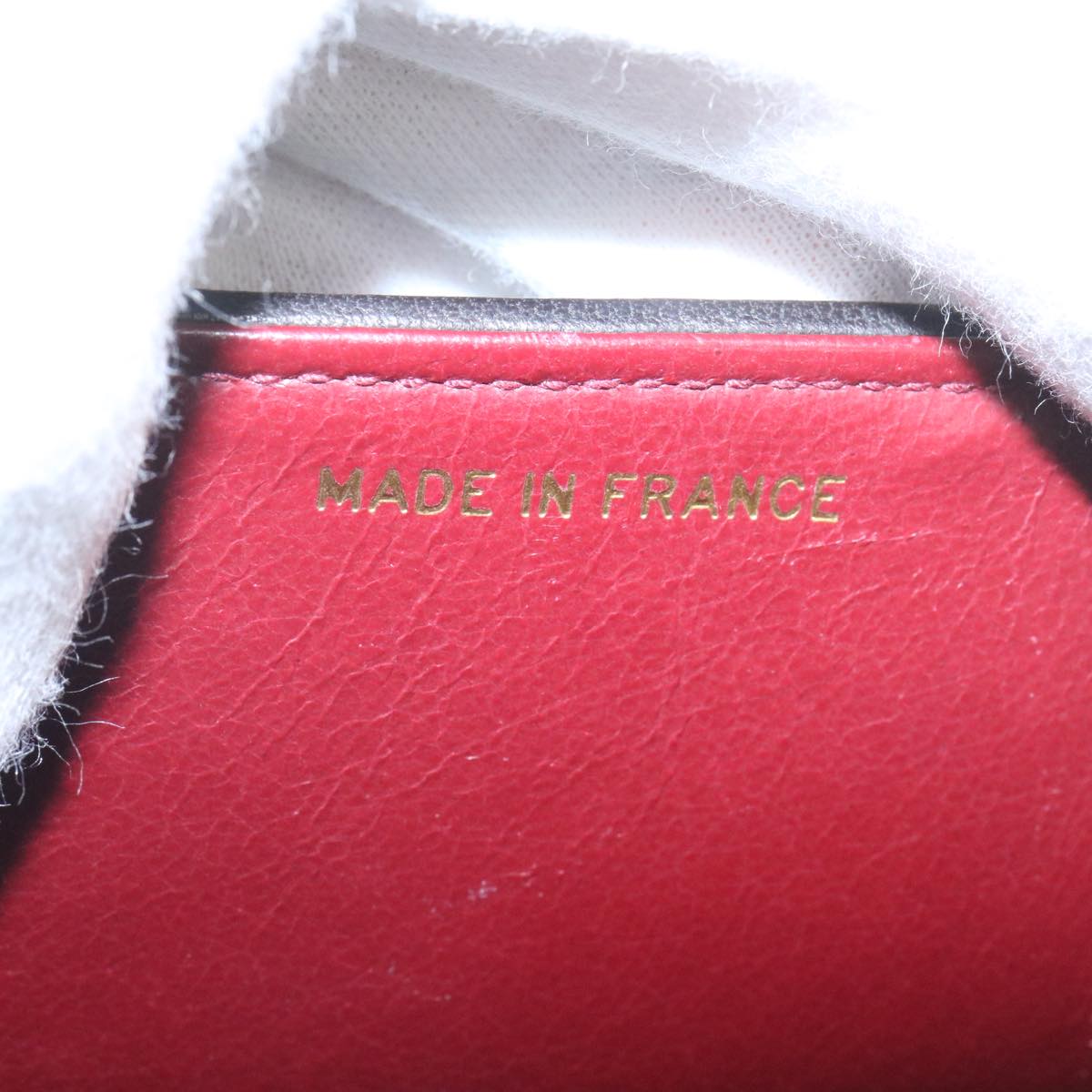 CHANEL Mademoiselle Big COCO Mark Chain ShoulderBag Lamb Skin Black Auth yk4080SAV