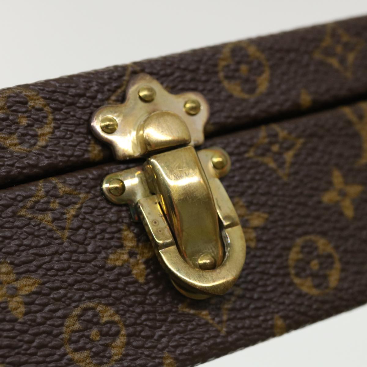 LOUIS VUITTON Monogram Jewelry Box LV Auth yk5857SA