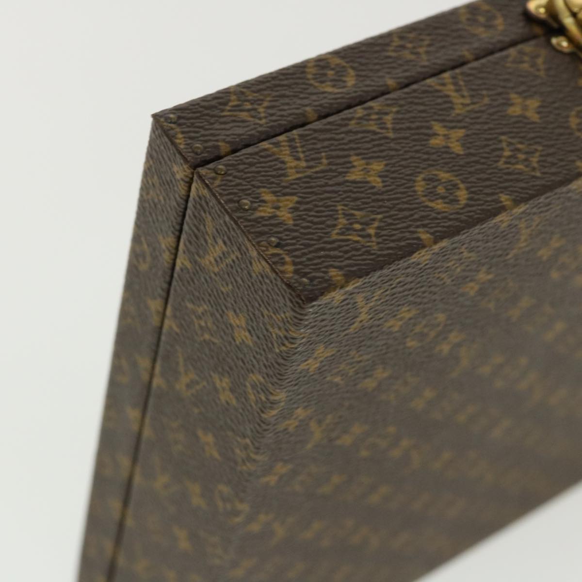LOUIS VUITTON Monogram Jewelry Box LV Auth yk5857SA
