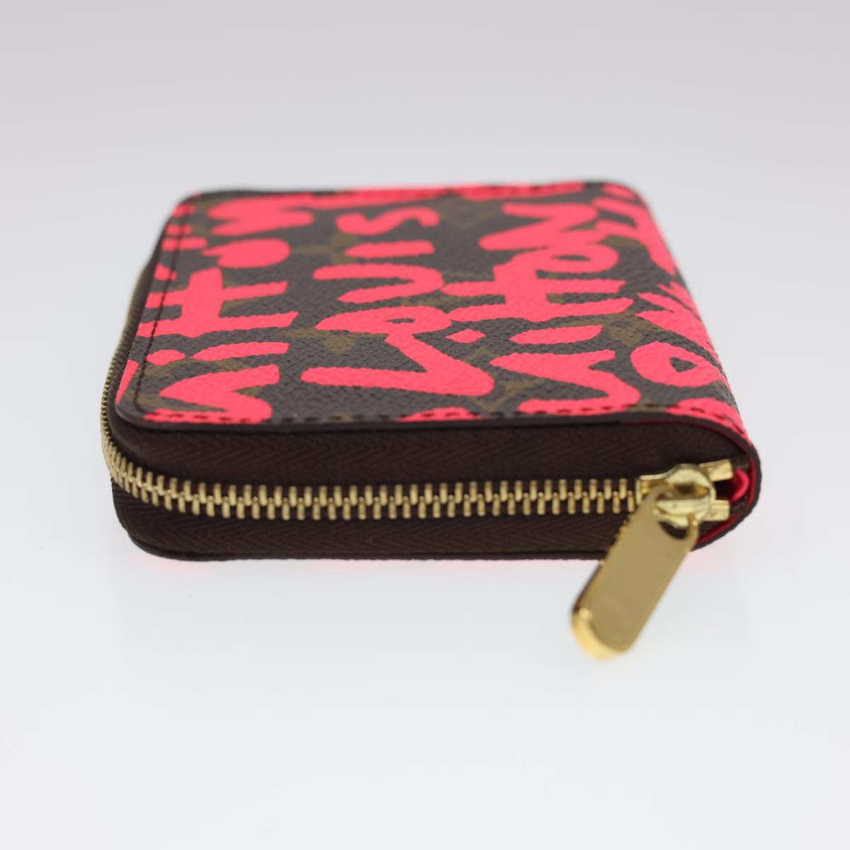 LOUIS VUITTON Monogram Graffiti Zippy Coin Purse Pink LV Auth yk6370V