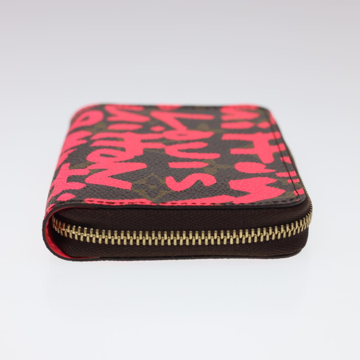LOUIS VUITTON Monogram Graffiti Zippy Coin Purse Pink LV Auth yk6370V