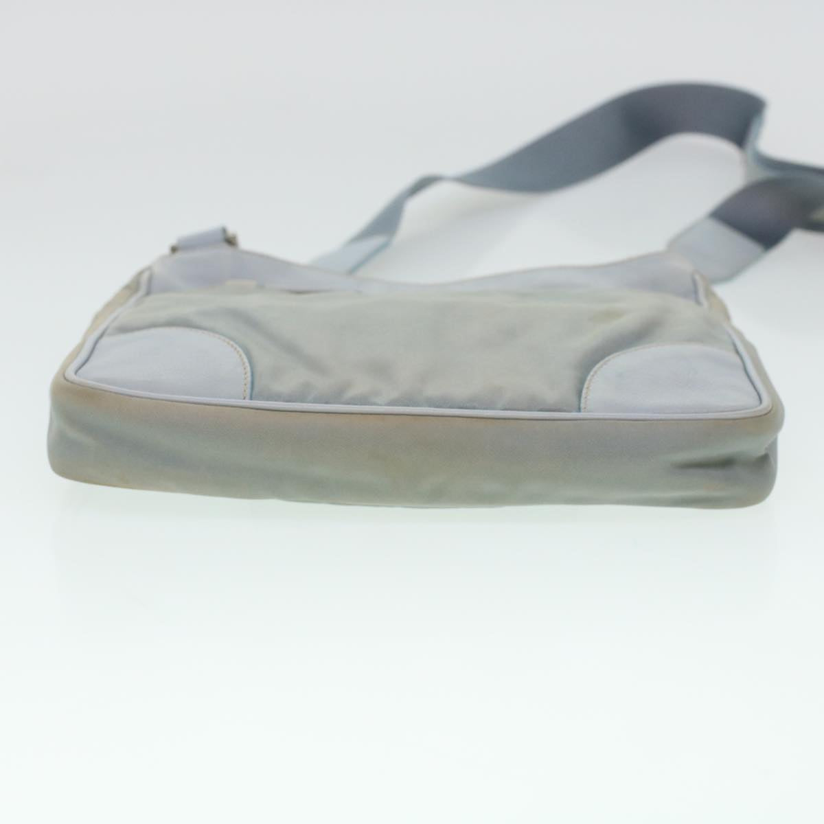 PRADA Shoulder Bag Nylon Blue Auth yk6849B