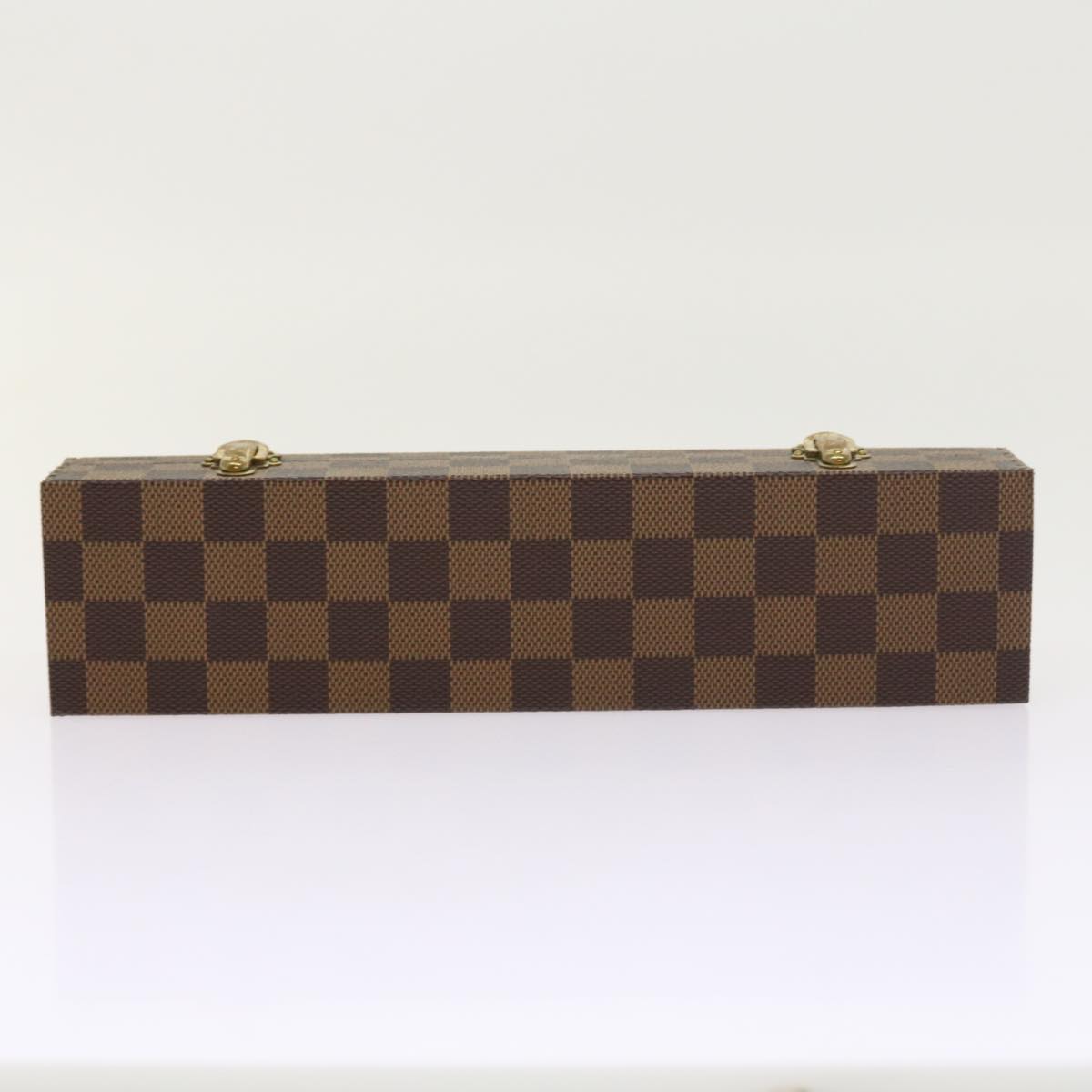 LOUIS VUITTON Damier Ebene Watch Case Trunk LV Auth yk8757SV