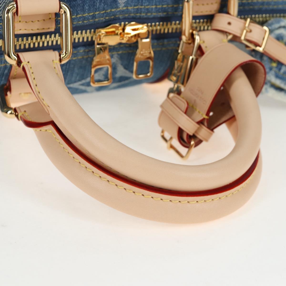 LOUIS VUITTON Monogram Denim Keepall Bandouliere 45 Bag M24315 LV Auth yk9898SM