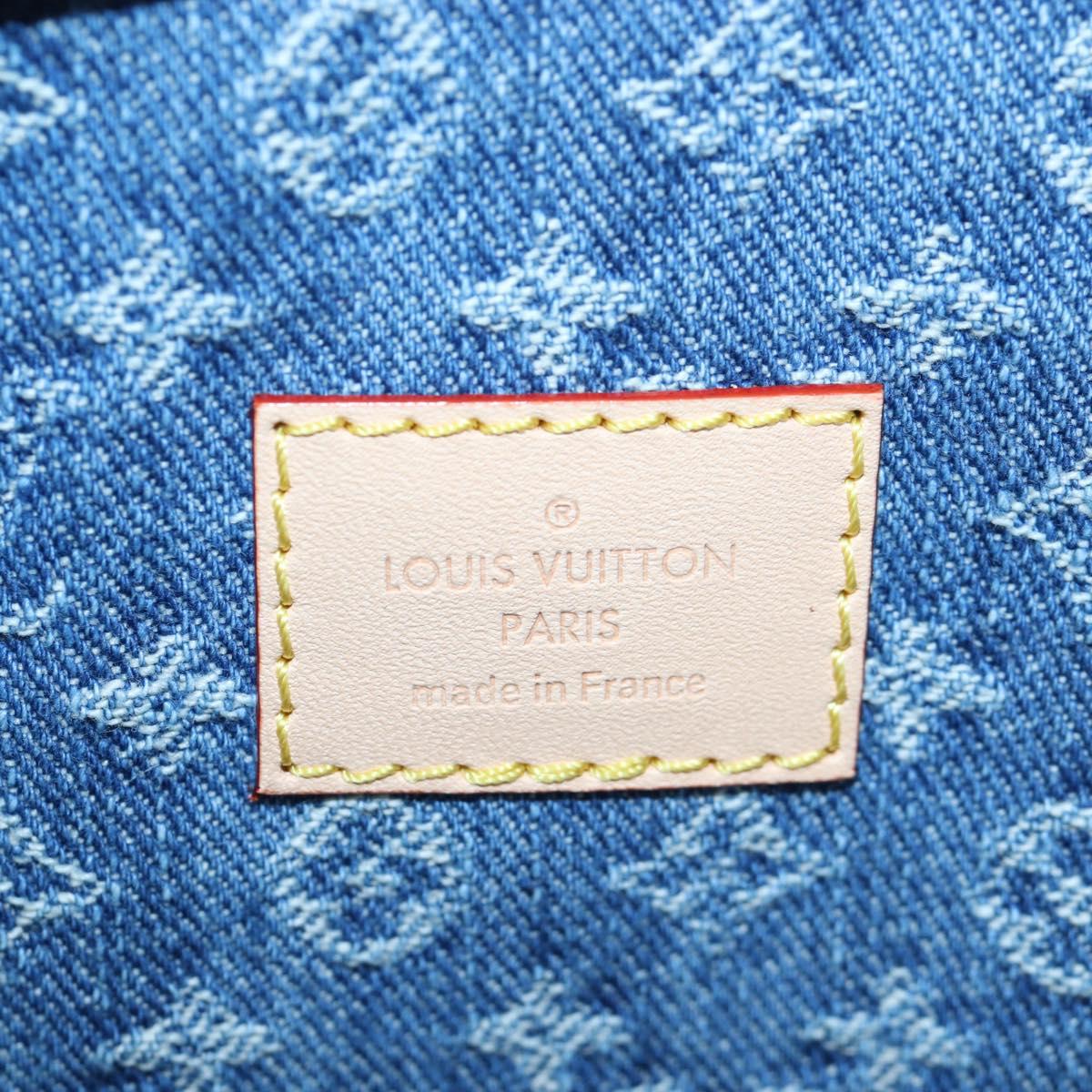 LOUIS VUITTON Monogram Denim Keepall Bandouliere 45 Bag M24315 LV Auth yk9898SM