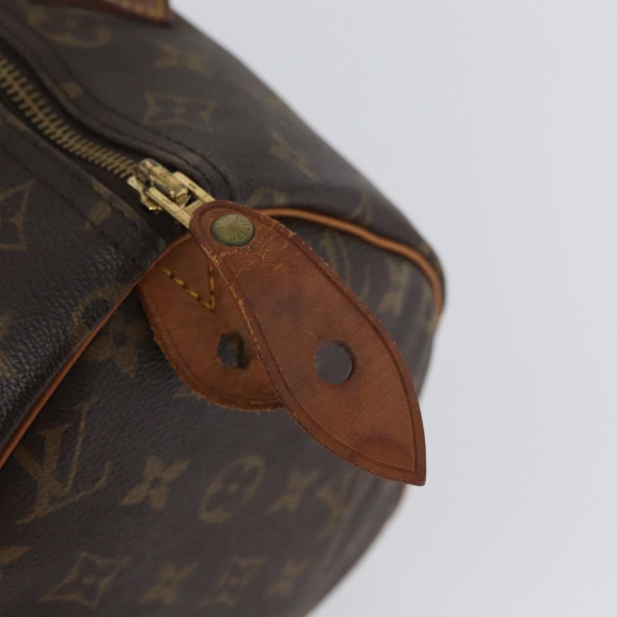 LOUIS VUITTON Monogram Speedy 30 Hand Bag M41526 LV Auth YKZ058