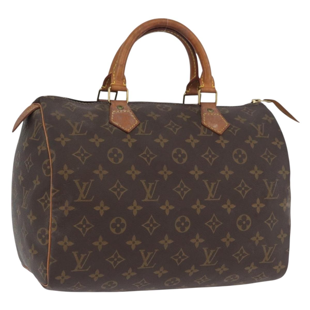 LOUIS VUITTON Monogram Speedy 30 Hand Bag M41526 LV Auth YKZ058