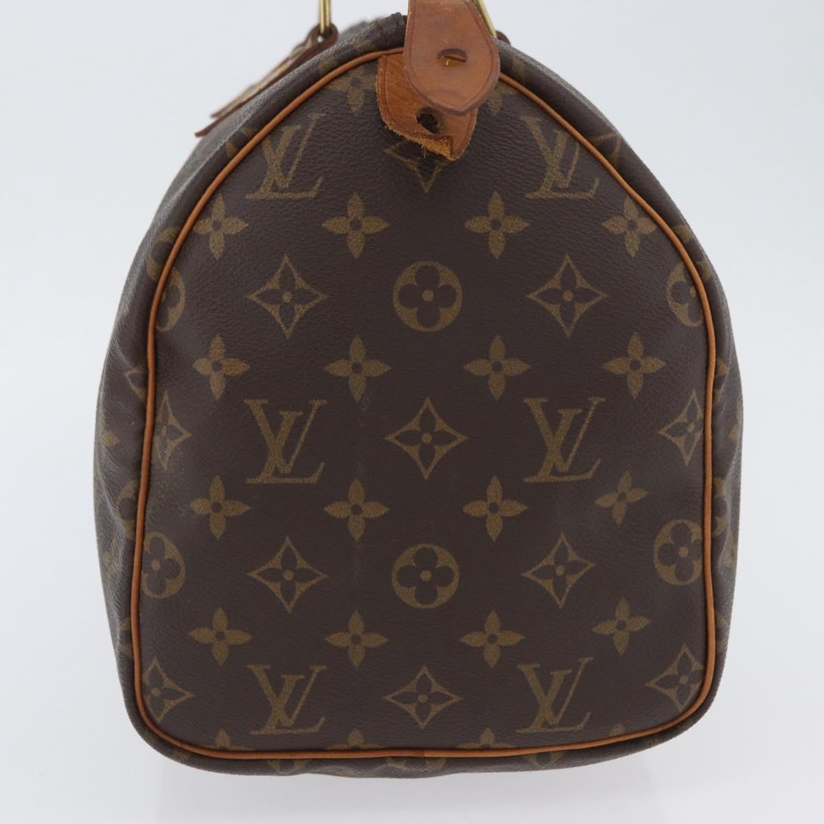 LOUIS VUITTON Monogram Speedy 30 Hand Bag M41526 LV Auth YKZ058