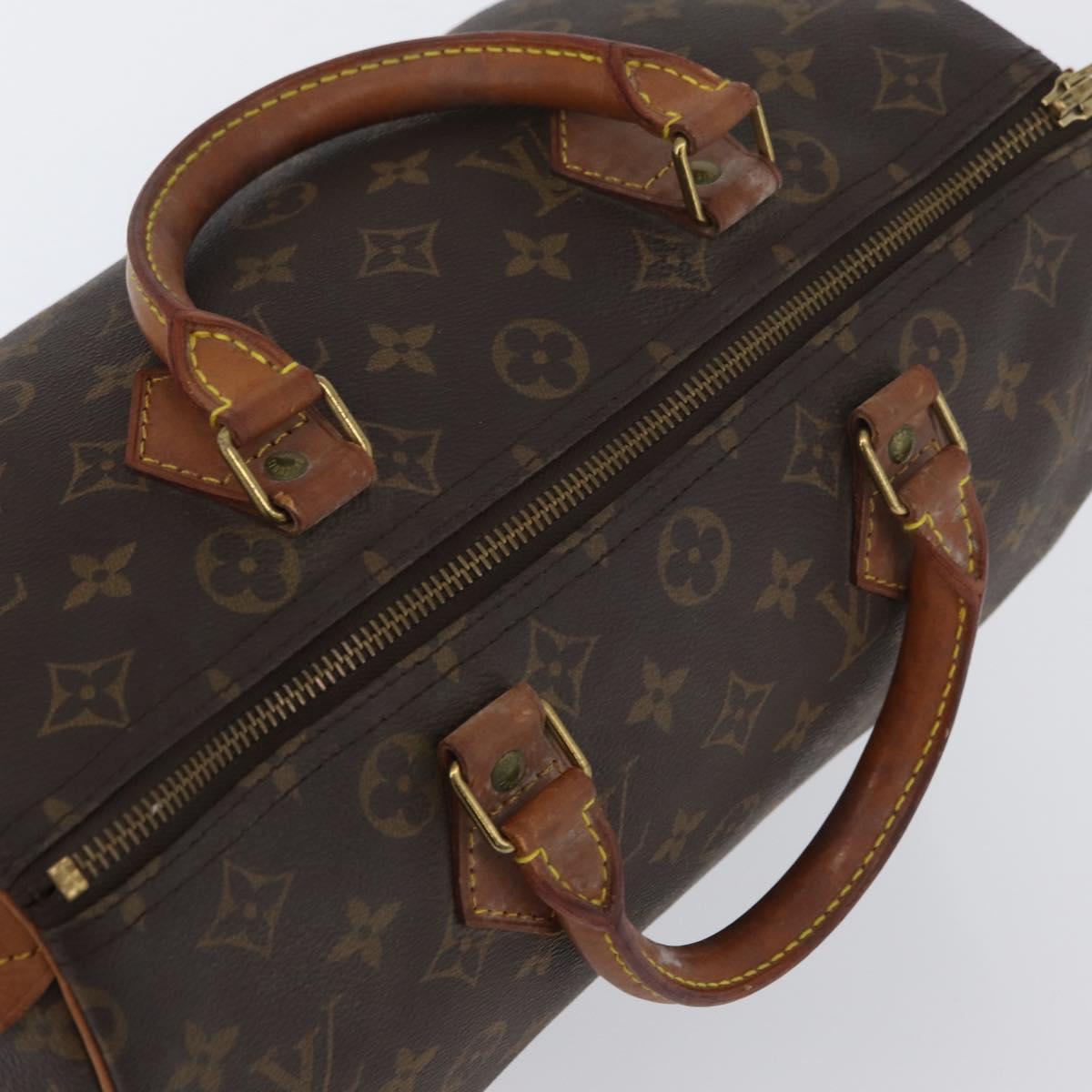 LOUIS VUITTON Monogram Speedy 30 Hand Bag M41526 LV Auth YKZ058