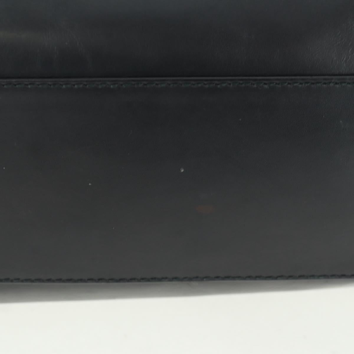 BALENCIAGA Giant City Hand Bag Leather 2way Black Silver 281770 Auth YKZ099SAV