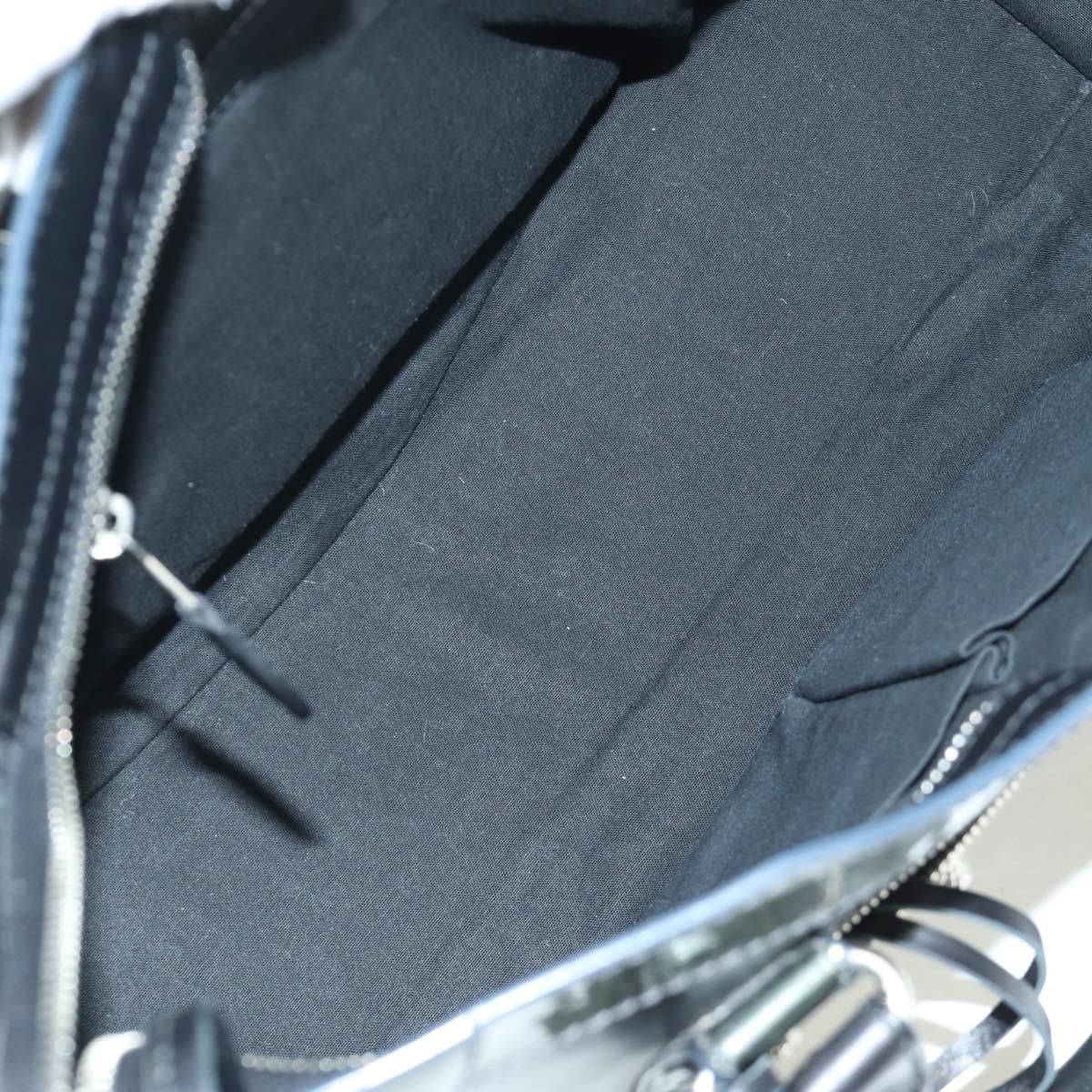 BALENCIAGA Giant City Hand Bag Leather 2way Black Silver 281770 Auth YKZ099SAV