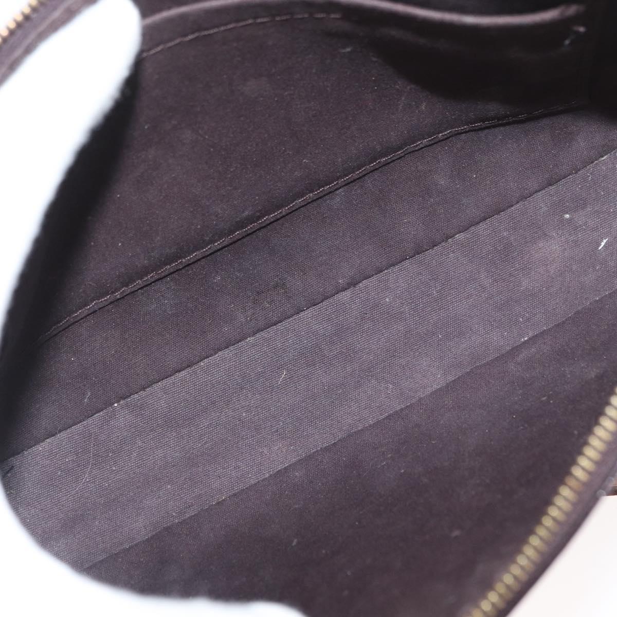 LOUIS VUITTON Vernis Pochette Accessoires Pouch Amarante M91576 LV Auth YKZ1011A