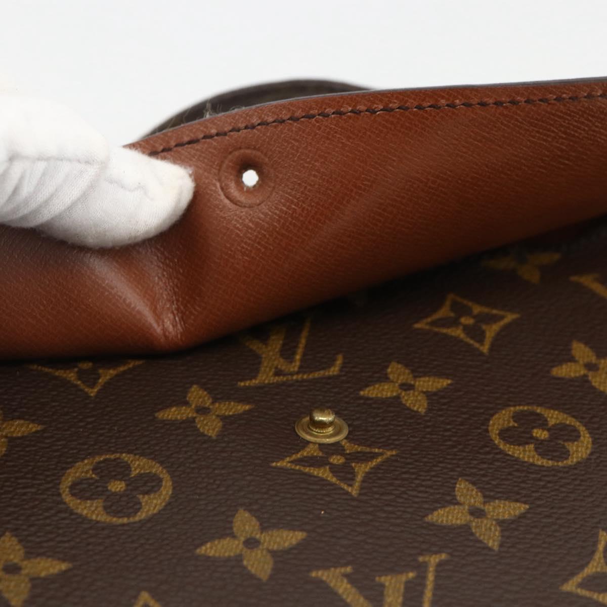 LOUIS VUITTON Monogram Double Rabat Shoulder Bag M51815 LV Auth YKZ1030