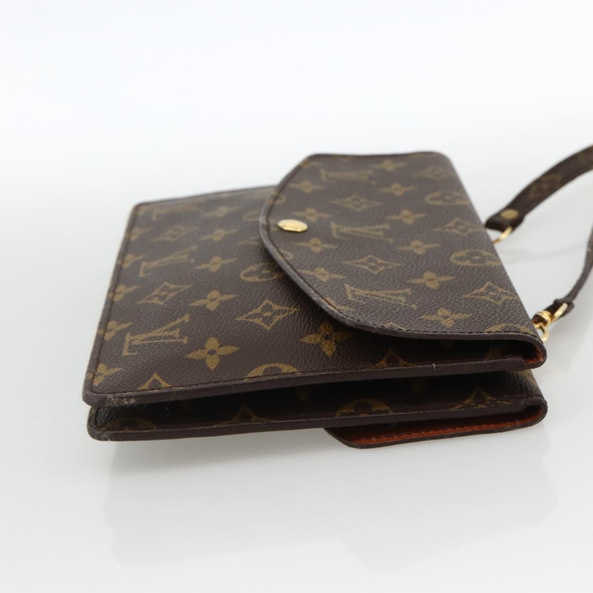 LOUIS VUITTON Monogram Double Rabat Shoulder Bag M51815 LV Auth YKZ1030