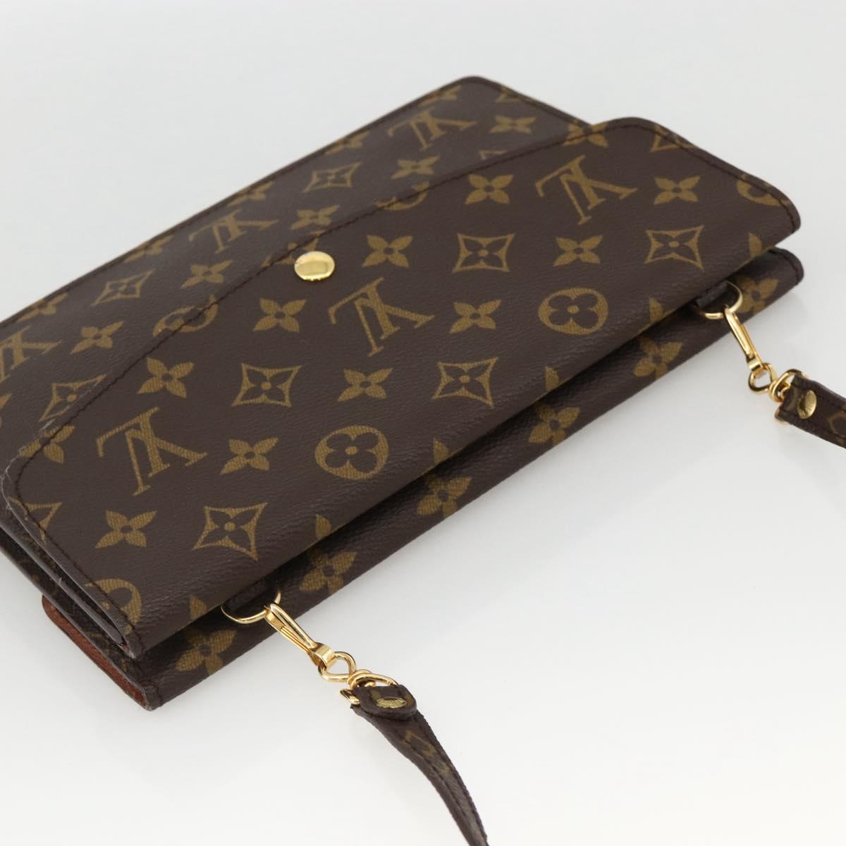 LOUIS VUITTON Monogram Double Rabat Shoulder Bag M51815 LV Auth YKZ1030