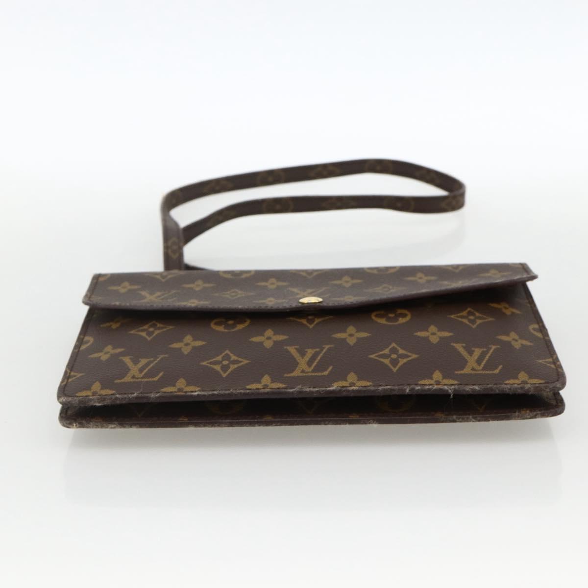 LOUIS VUITTON Monogram Double Rabat Shoulder Bag M51815 LV Auth YKZ1030