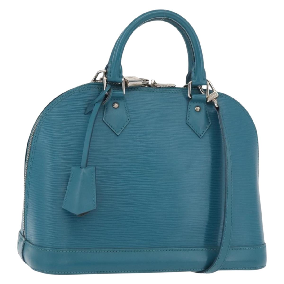 LOUIS VUITTON Epi Alma PM Hand Bag Cyan M40624 LV Auth YKZ1045V