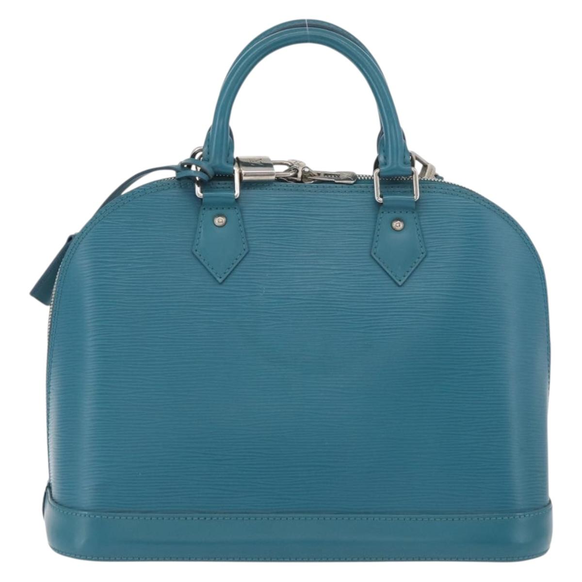 LOUIS VUITTON Epi Alma PM Hand Bag Cyan M40624 LV Auth YKZ1045V