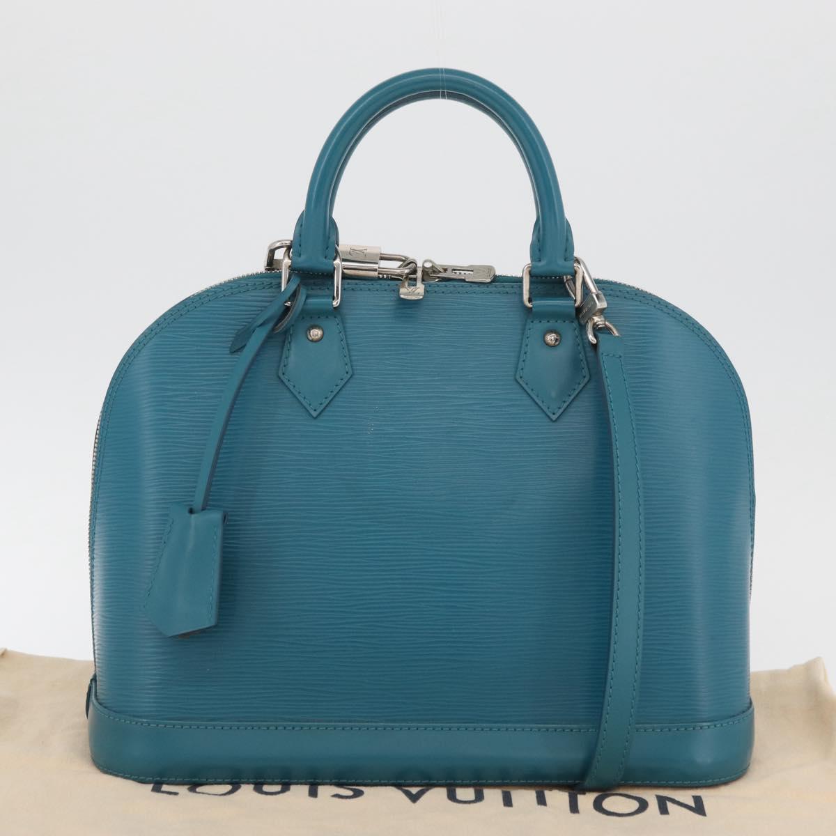 LOUIS VUITTON Epi Alma PM Hand Bag Cyan M40624 LV Auth YKZ1045V