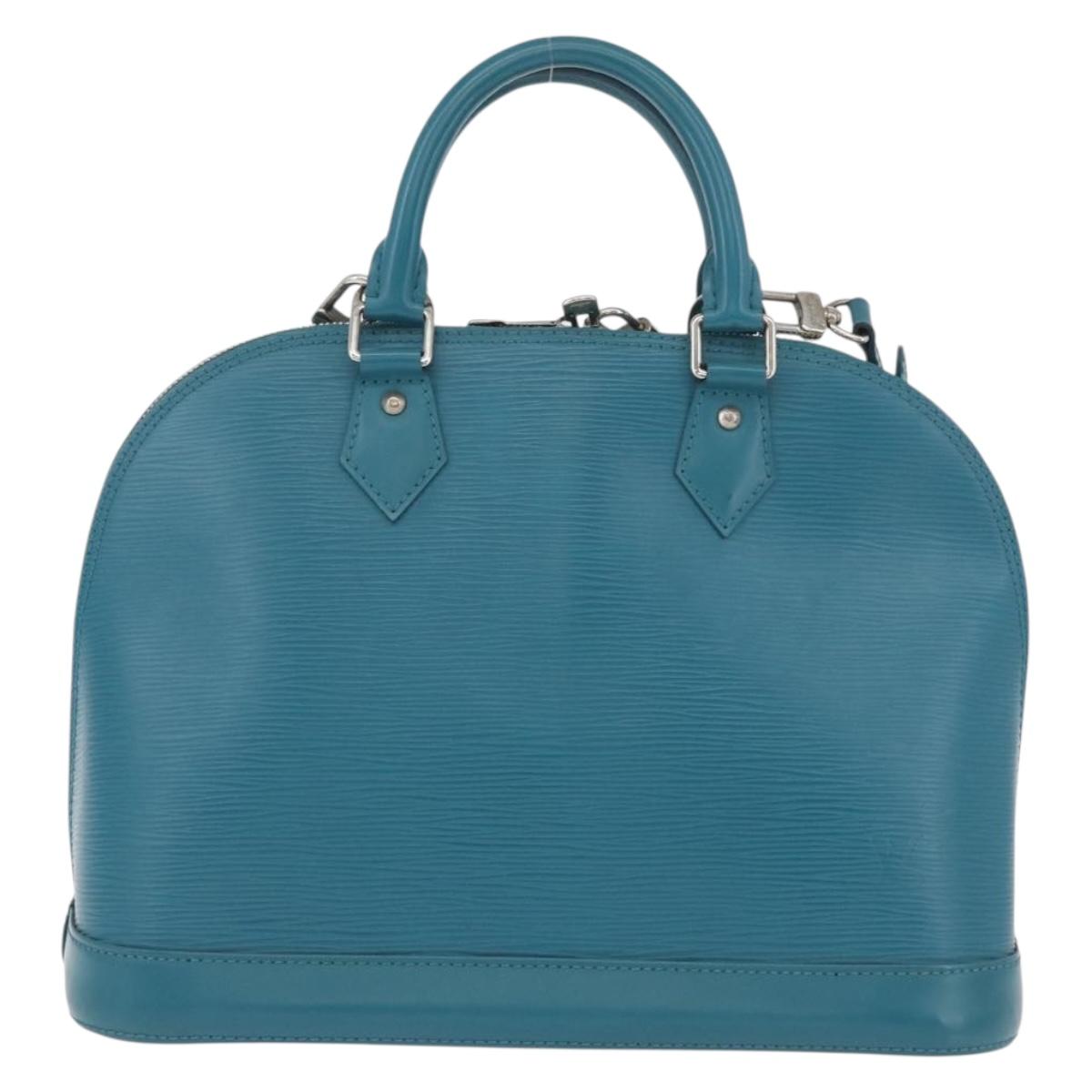 LOUIS VUITTON Epi Alma PM Hand Bag Cyan M40624 LV Auth YKZ1045V