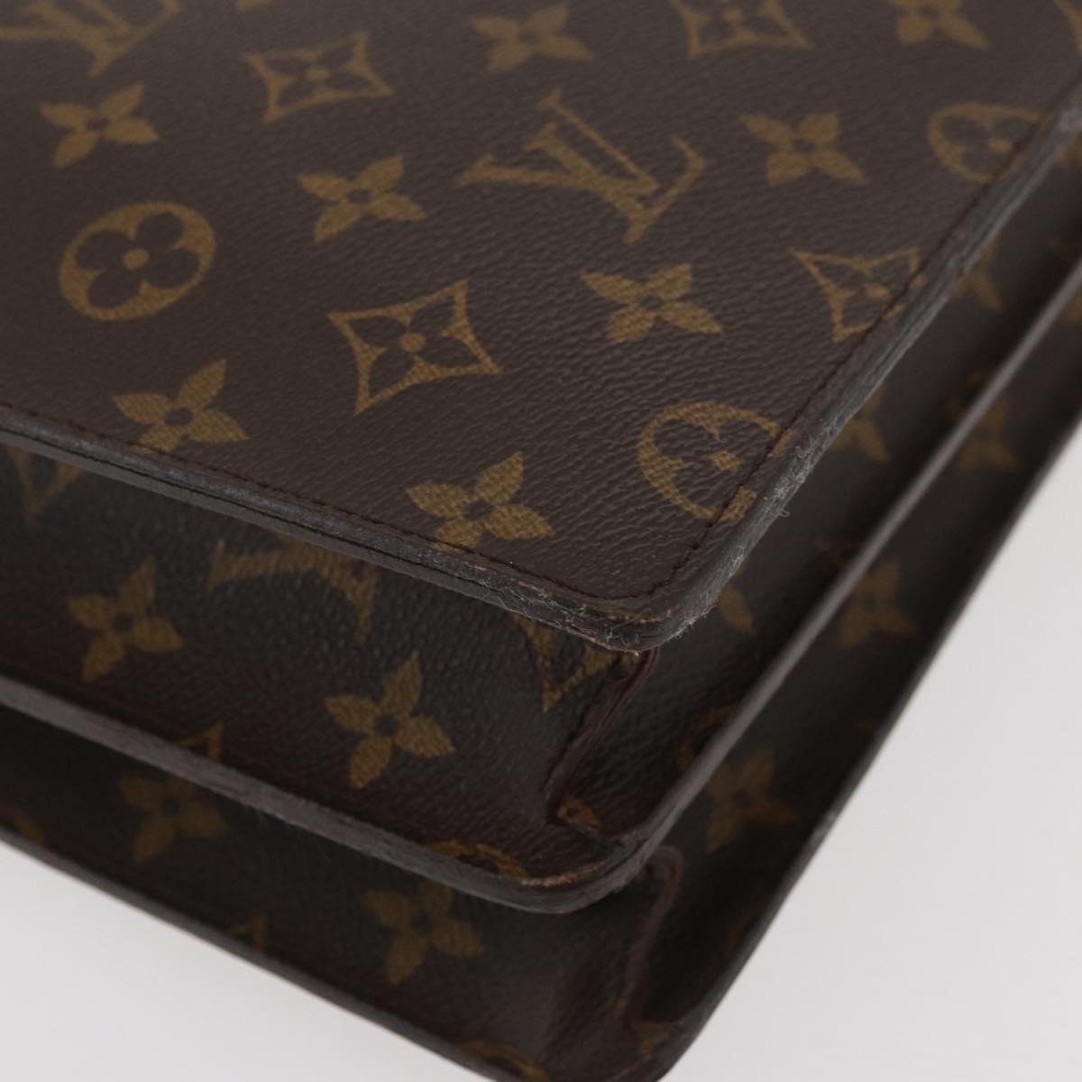 LOUIS VUITTON Monogram Serviette Conseiller Briefcase M53331 LV Auth YKZ1128