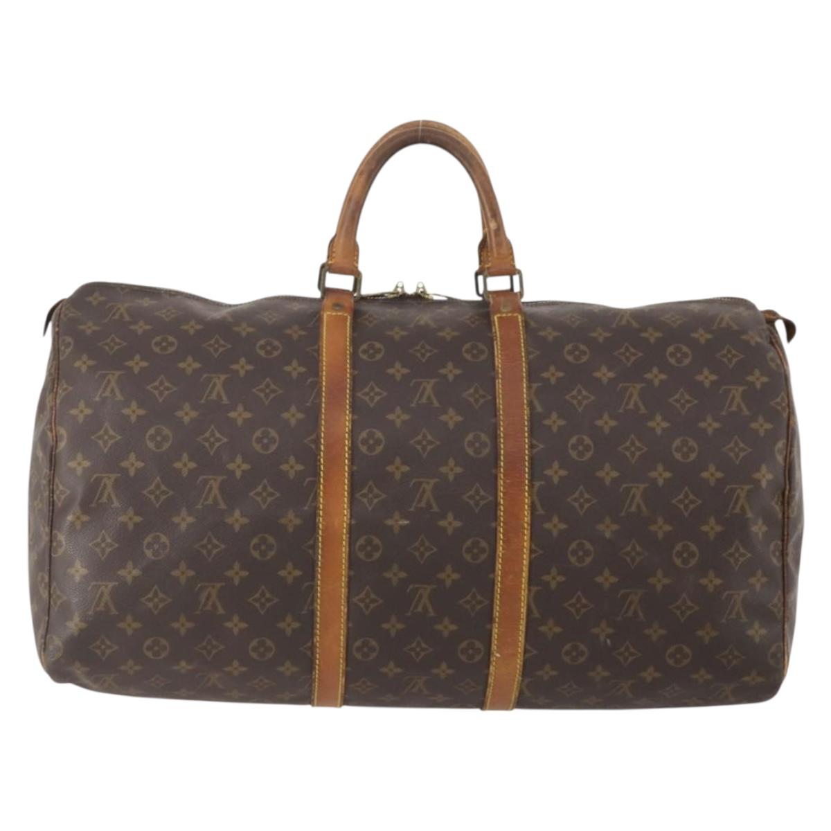 LOUIS VUITTON Monogram Keepall 45 Boston Bag M41428 LV Auth YKZ114