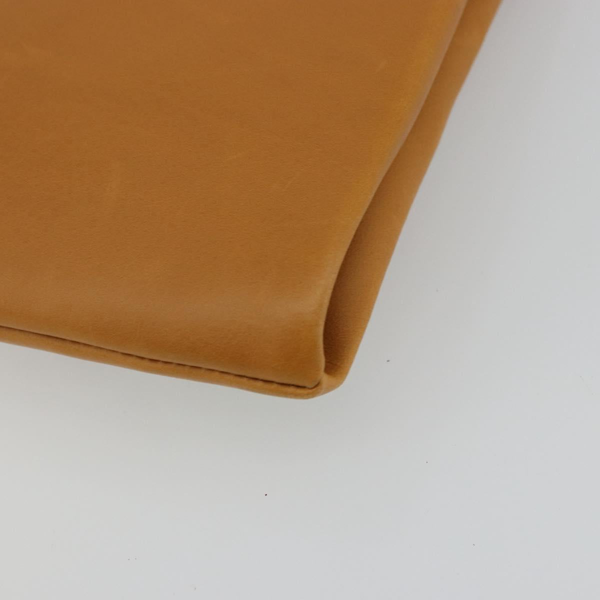 MARNI Hand Bag Leather Brown Silver Auth YKZ1166A