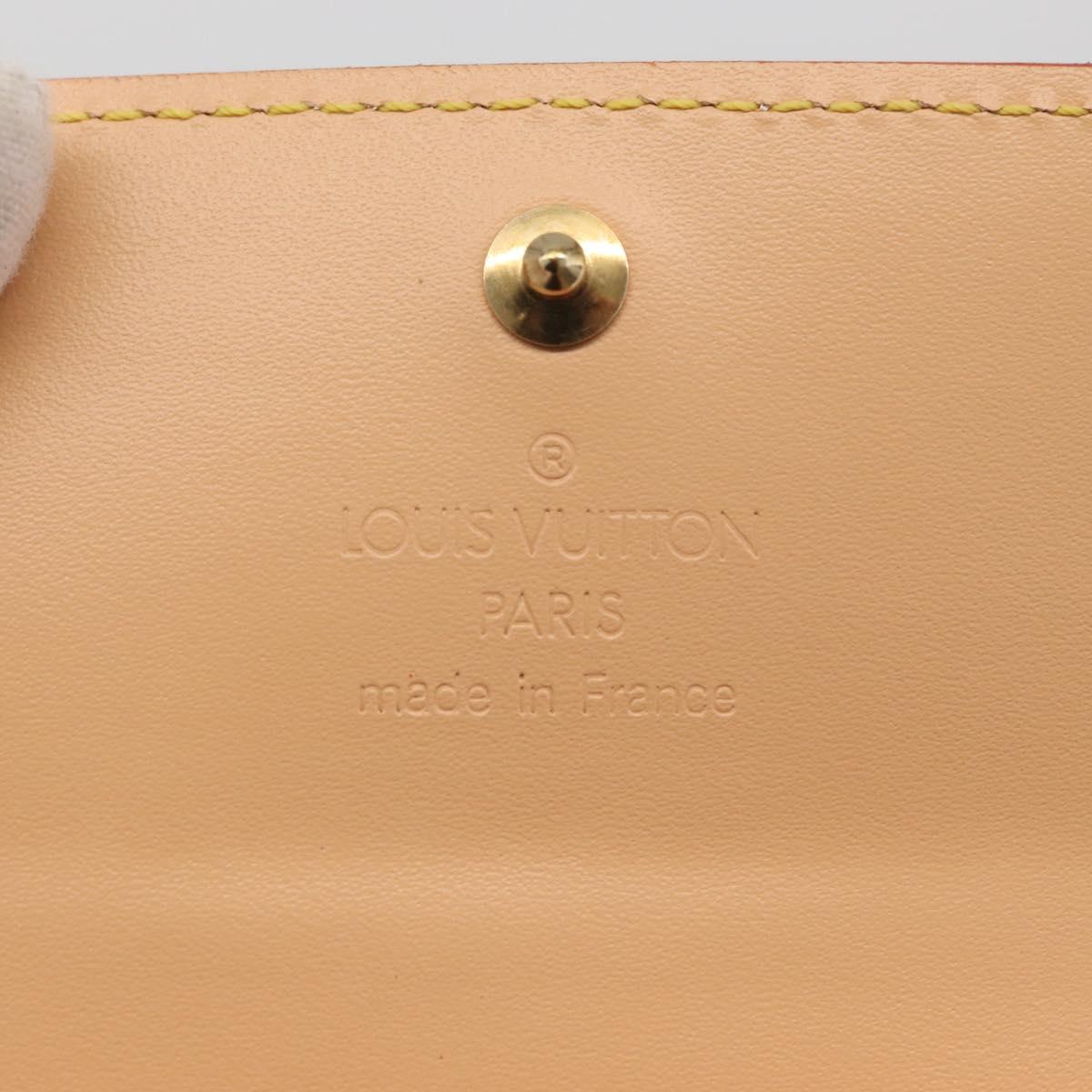 LOUIS VUITTON Multicolor Porte Monnaie Pla Coin Purse White M92657 Auth YKZ1168V