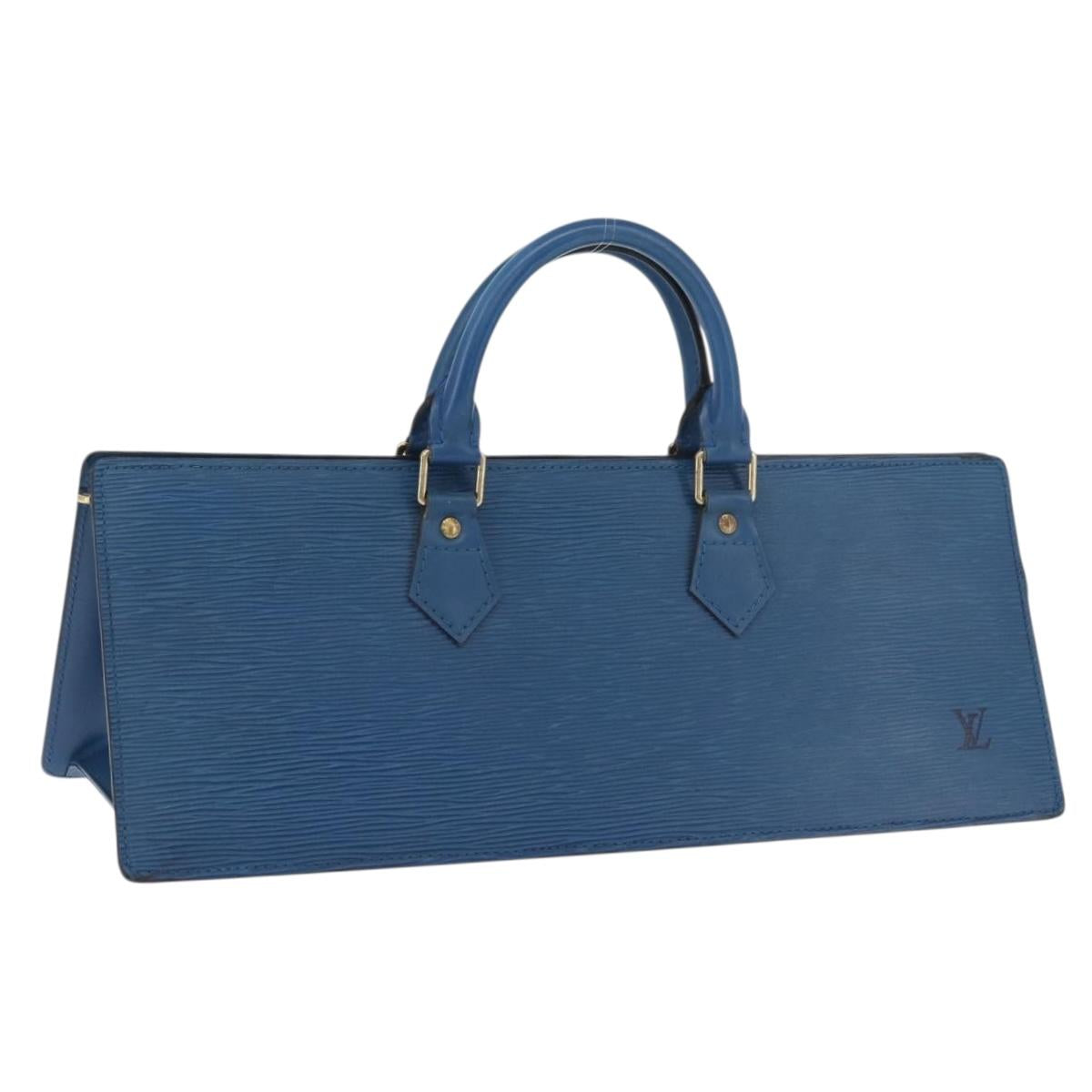 LOUIS VUITTON Epi Sac Triangle Hand Bag Blue M52095 LV Auth YKZ1225