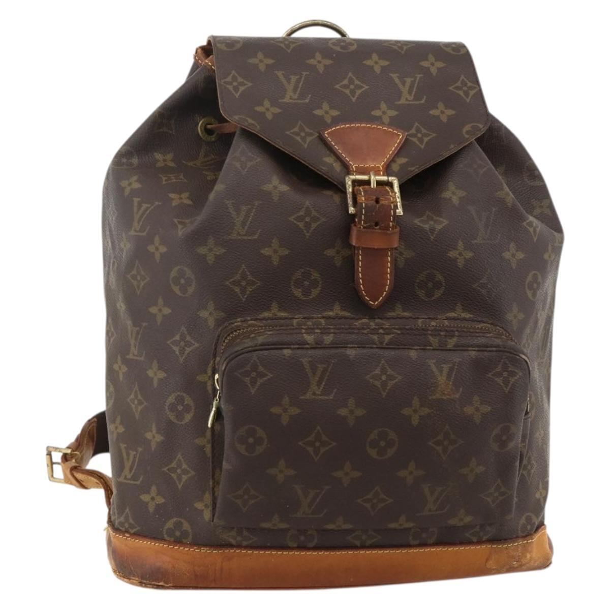 LOUIS VUITTON Monogram Montsouris GM Backpack M51135 LV Auth YKZ1231