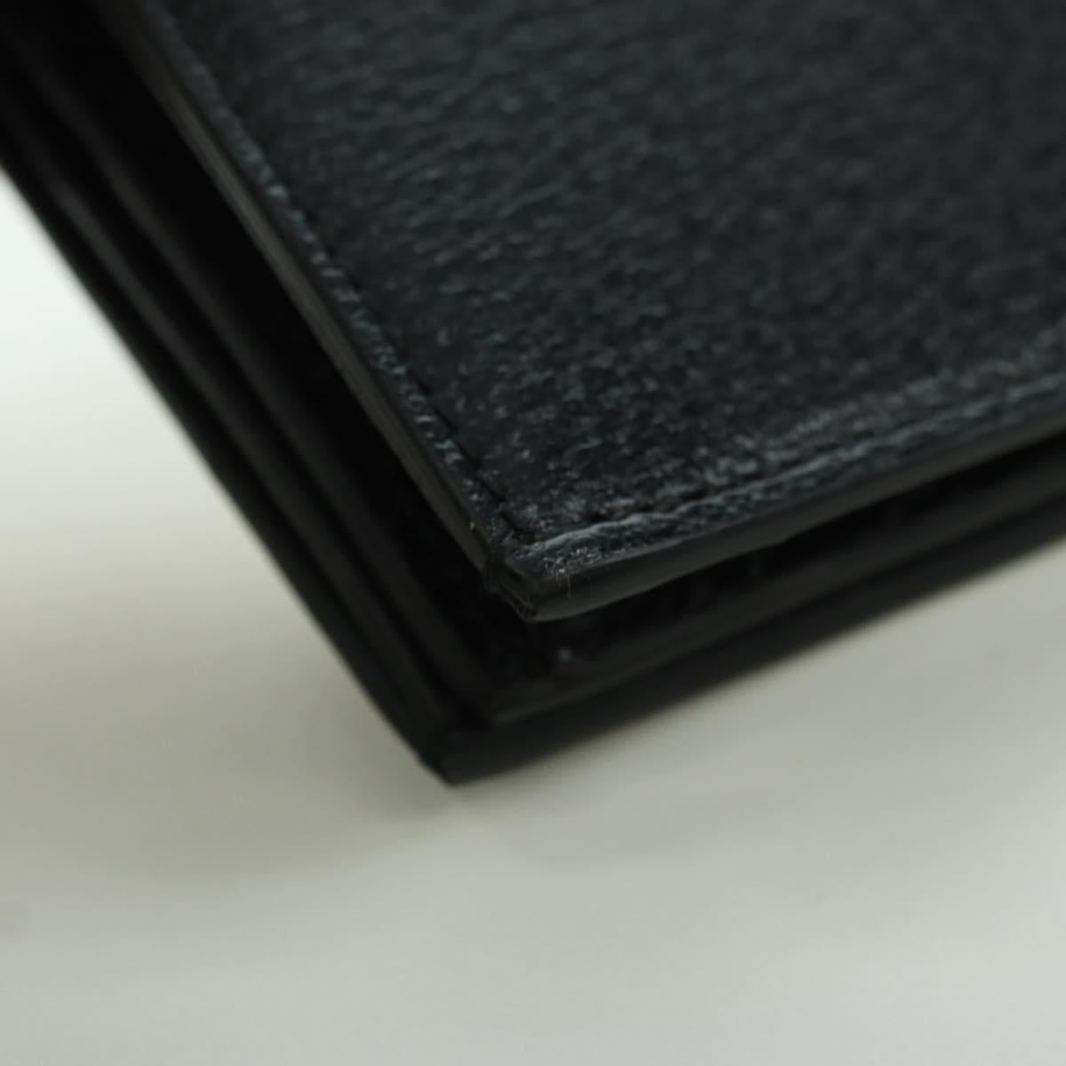 GUCCI Horsebit Shoulder Wallet Leather Adidas Black Gold 702248 Auth YKZ1233M