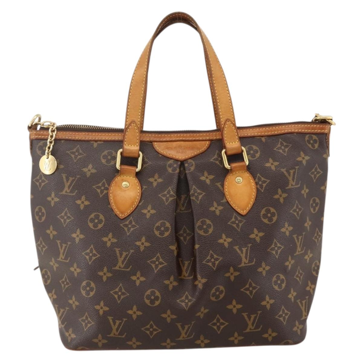 LOUIS VUITTON Monogram Palermo PM Tote Bag M40145 LV Auth YKZ1236