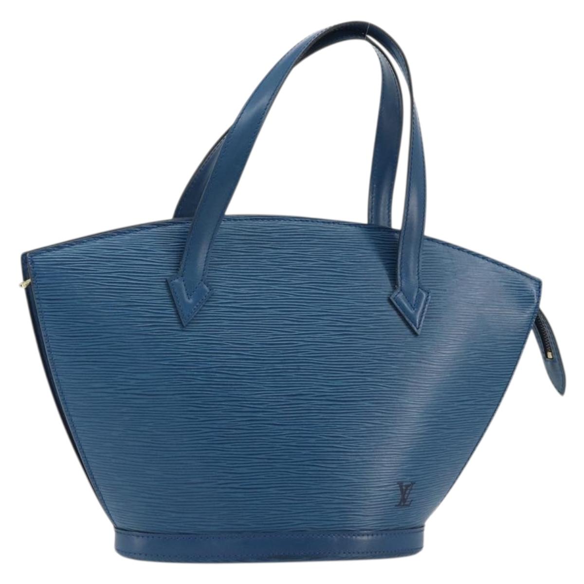 LOUIS VUITTON Epi Saint Jacques Shopping Shoulder Bag Blue M52275 Auth YKZ1251