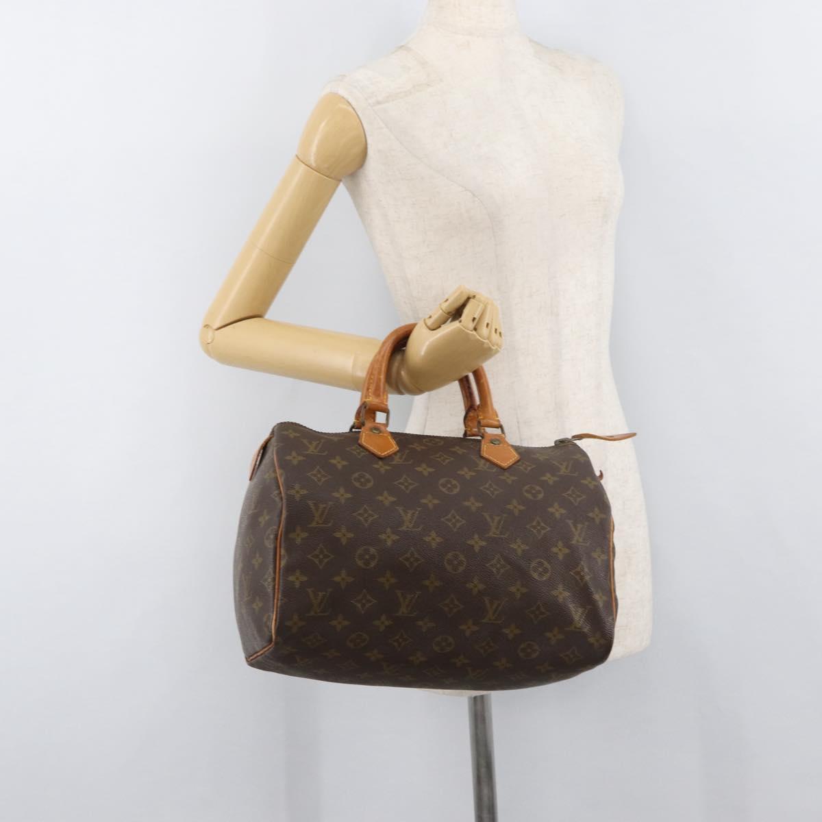 LOUIS VUITTON Monogram Speedy 30 Hand Bag M41526 LV Auth YKZ1261