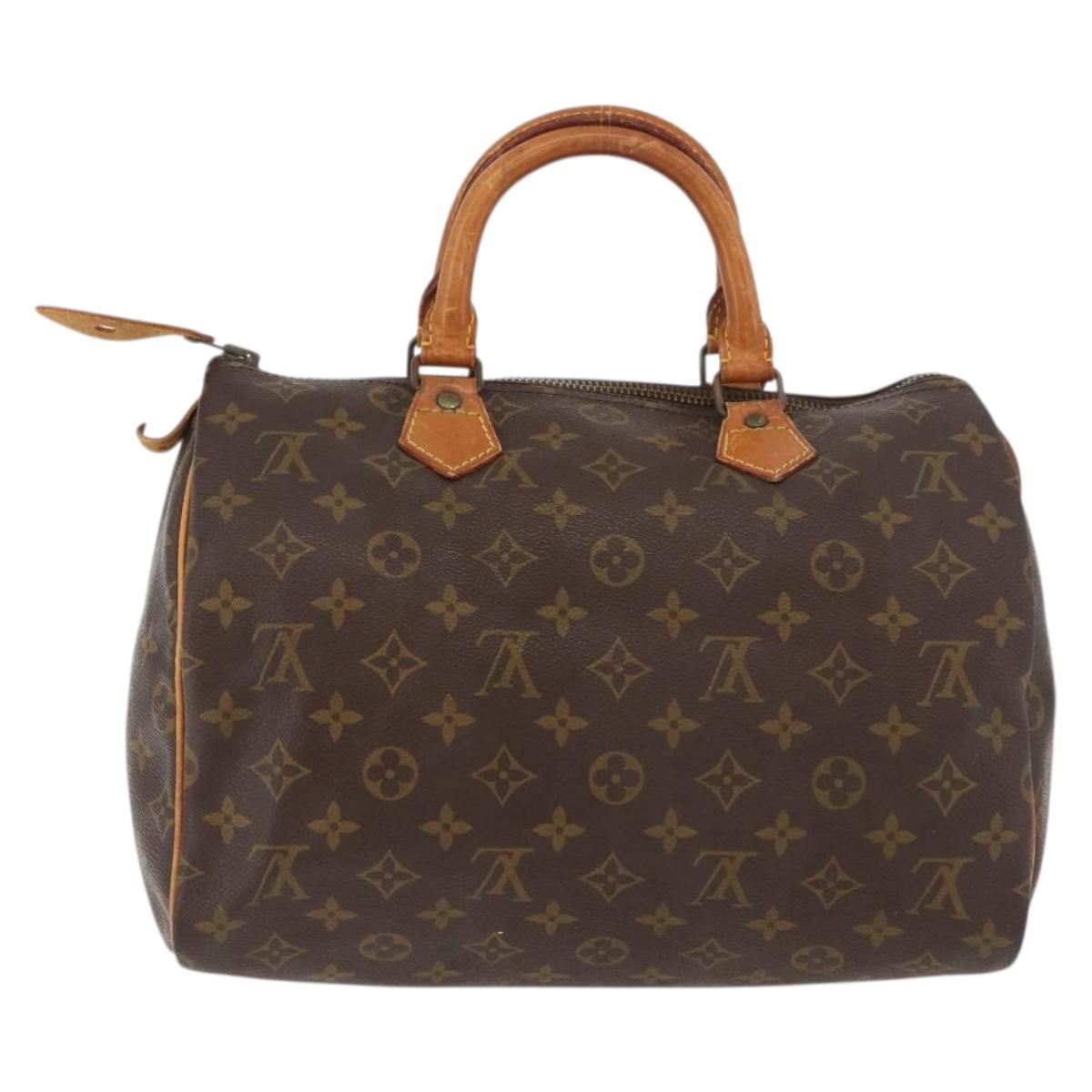 LOUIS VUITTON Monogram Speedy 30 Hand Bag M41526 LV Auth YKZ1261