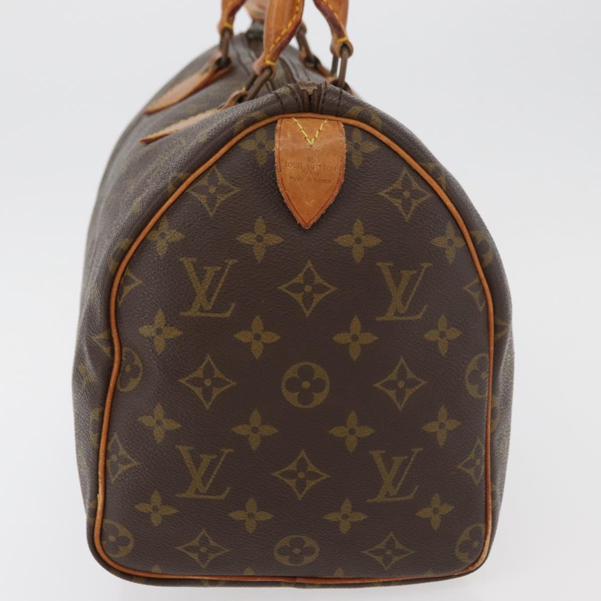 LOUIS VUITTON Monogram Speedy 30 Hand Bag M41526 LV Auth YKZ1261