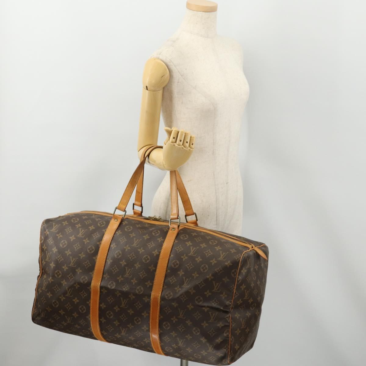 LOUIS VUITTON Monogram Sac Souple 55 Boston Bag M41622 LV Auth YKZ1262