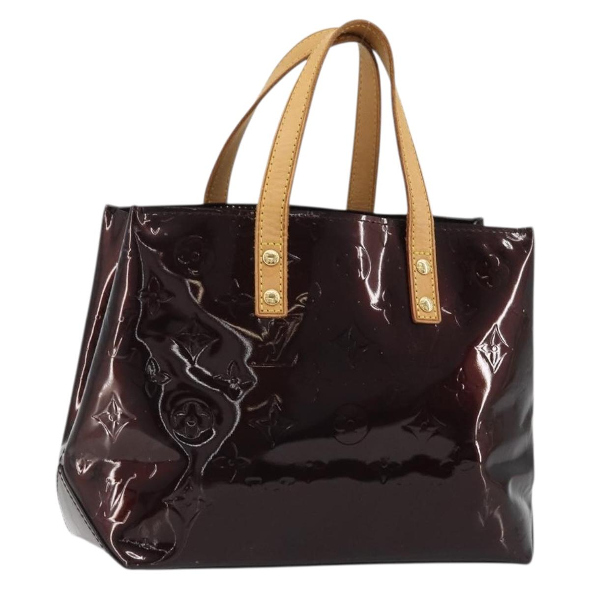 LOUIS VUITTON Monogram Vernis Reade PM Hand Bag Amarante M91993 LV Auth YKZ1297A