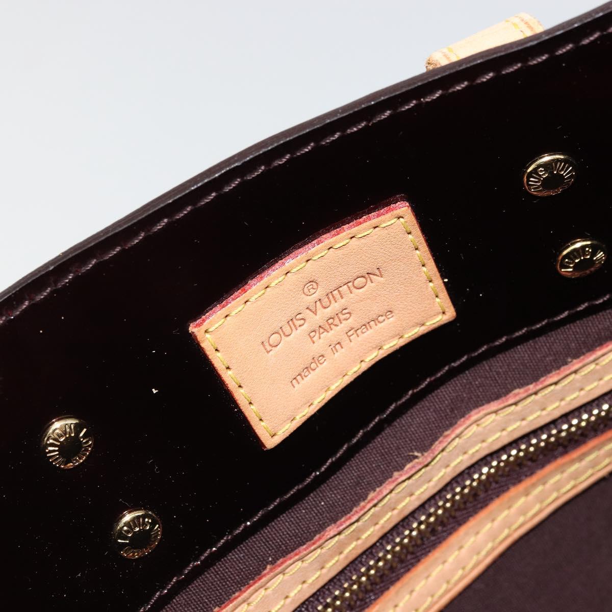 LOUIS VUITTON Monogram Vernis Reade PM Hand Bag Amarante M91993 LV Auth YKZ1297A
