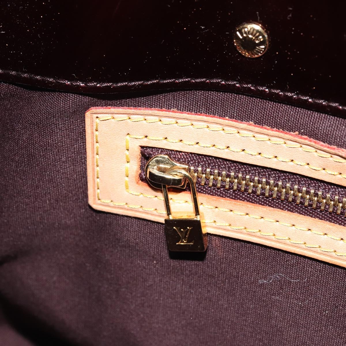 LOUIS VUITTON Monogram Vernis Reade PM Hand Bag Amarante M91993 LV Auth YKZ1297A