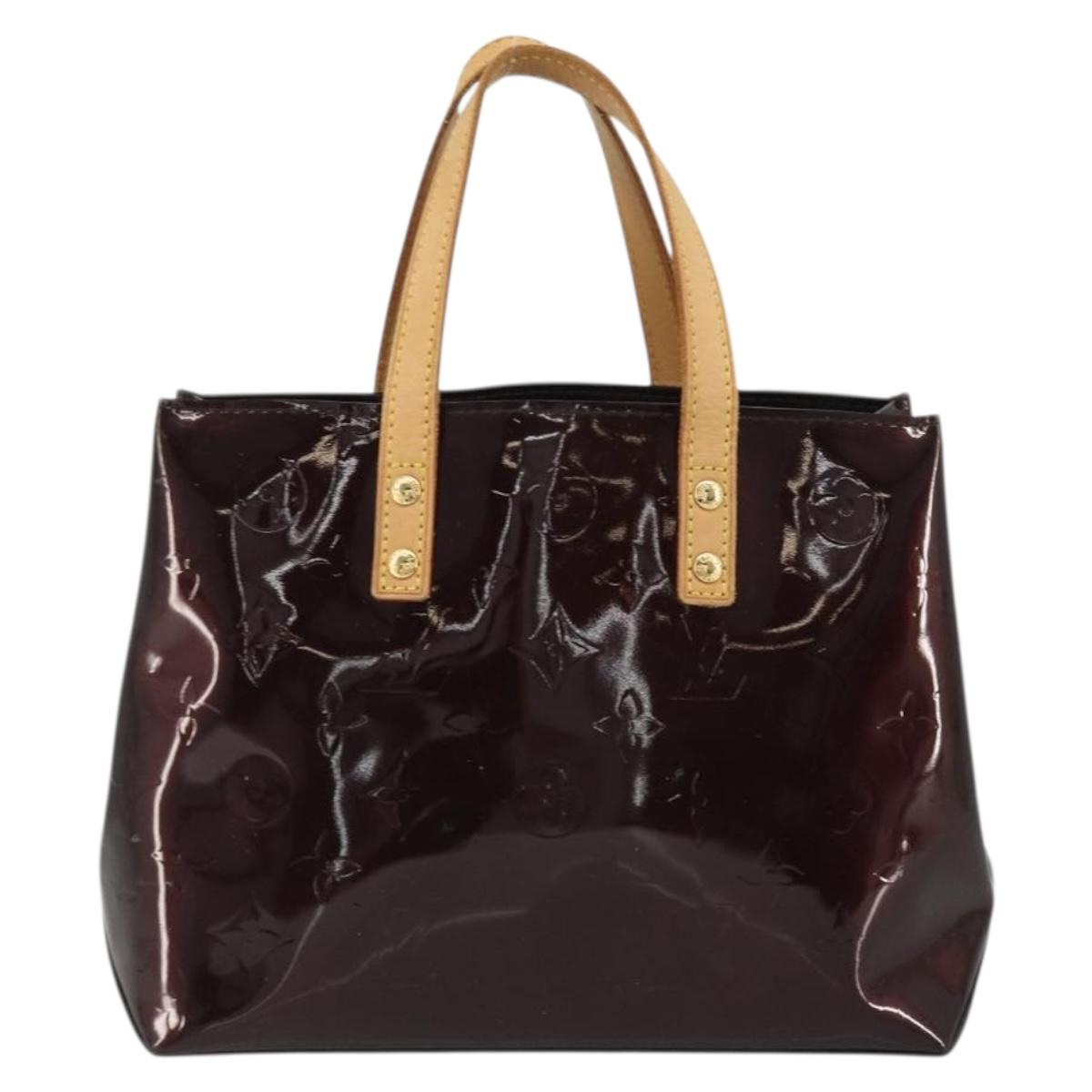 LOUIS VUITTON Monogram Vernis Reade PM Hand Bag Amarante M91993 LV Auth YKZ1297A