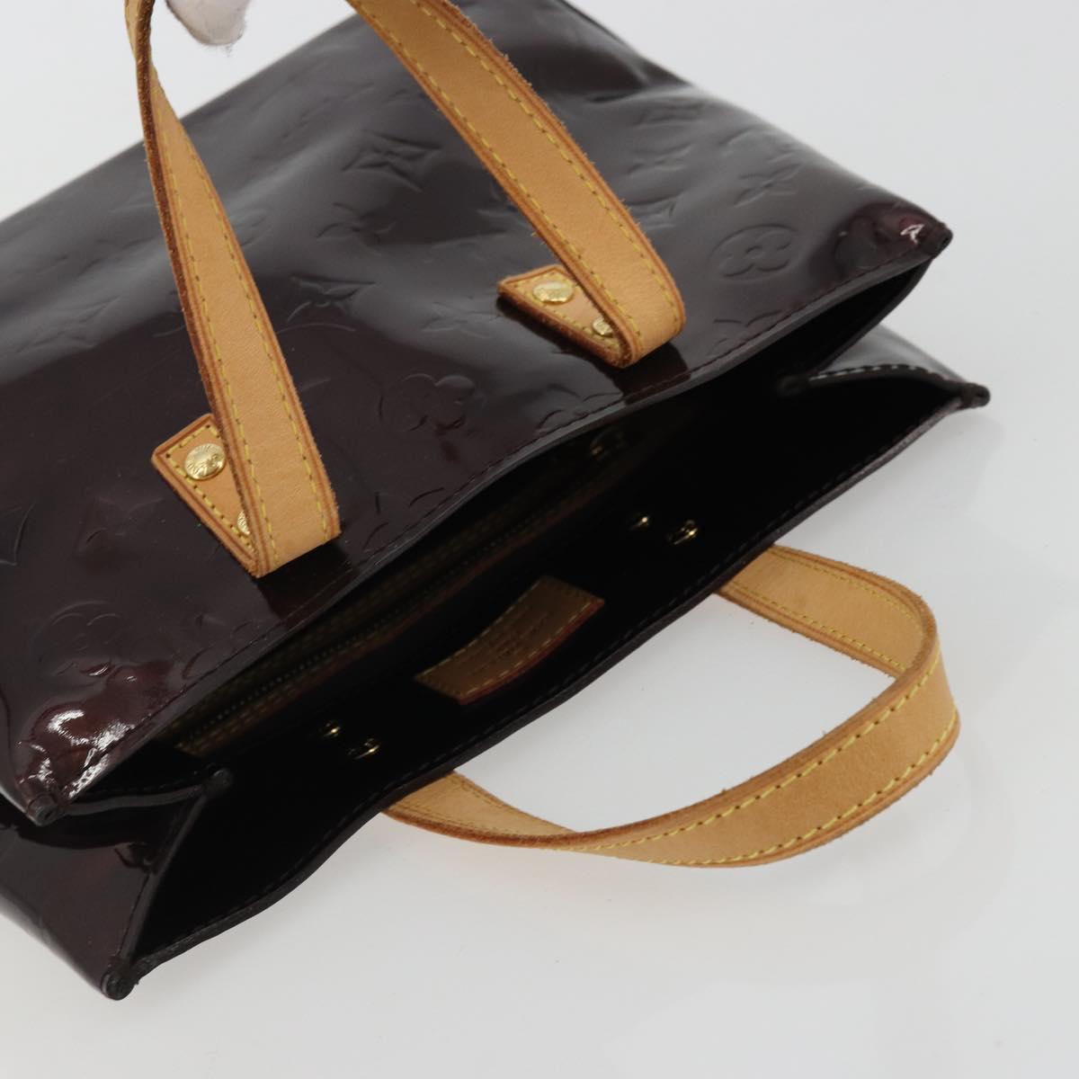 LOUIS VUITTON Monogram Vernis Reade PM Hand Bag Amarante M91993 LV Auth YKZ1297A